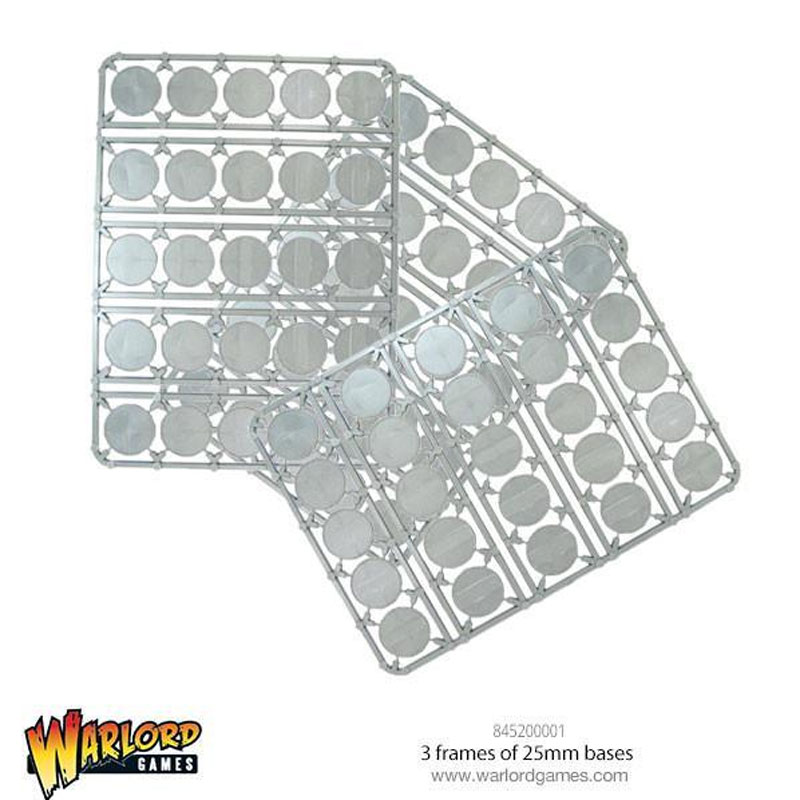 Warlord Games 3 Frames of 25mm Bases